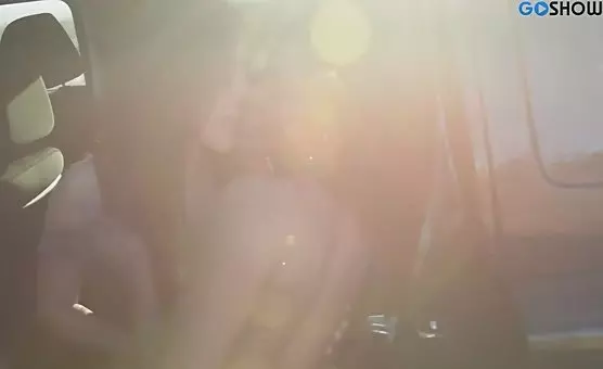 Girls Licking in the Car